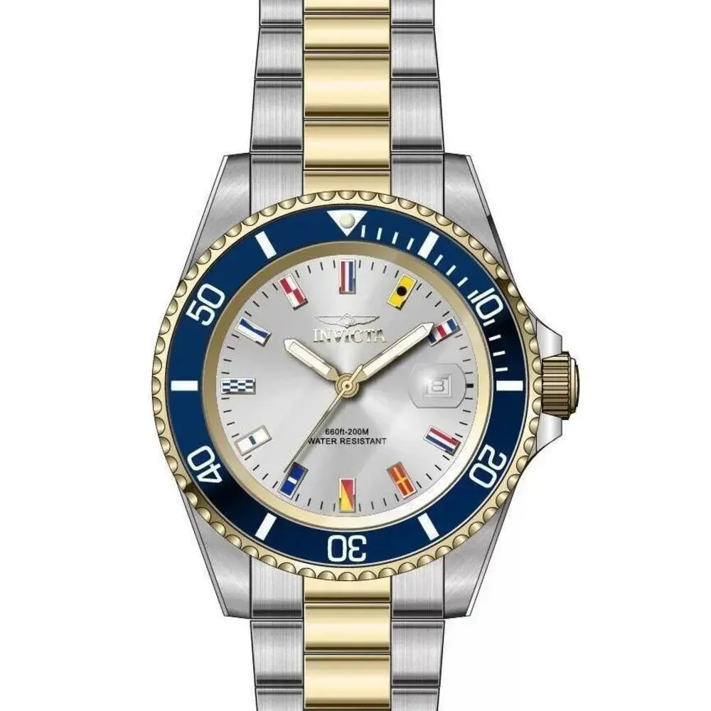 Invicta 49887 Pro Diver Quartz Silver Dial Watch